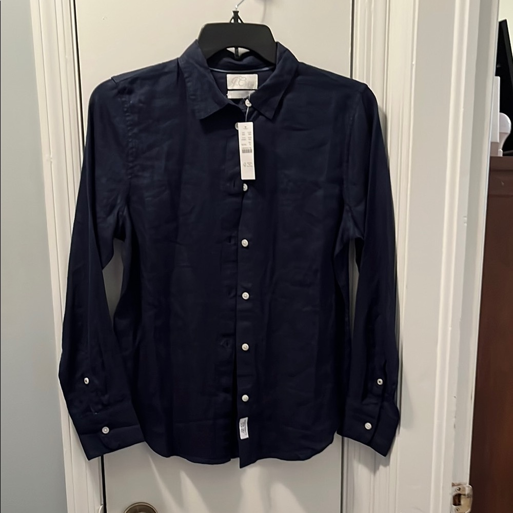 J. Crew Blue Button Down Shirt Tailored Fit
